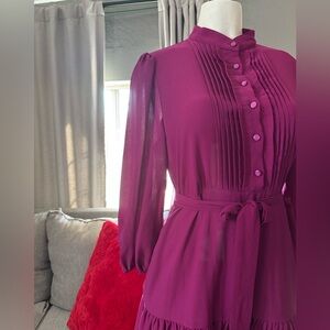 Elegant Purple Women's Dress